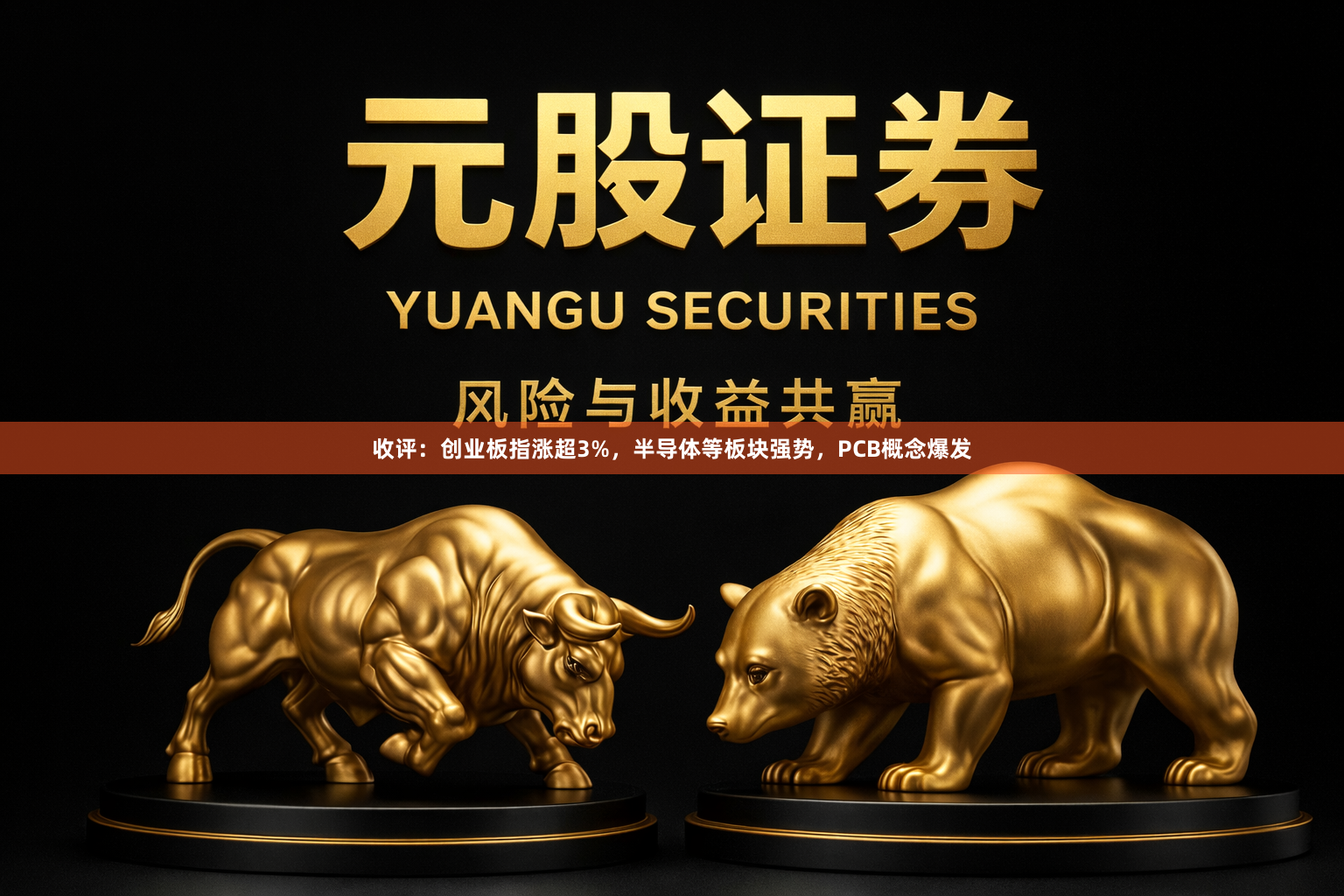 收评：创业板指涨超3%，半导体等板块强势，PCB概念爆发