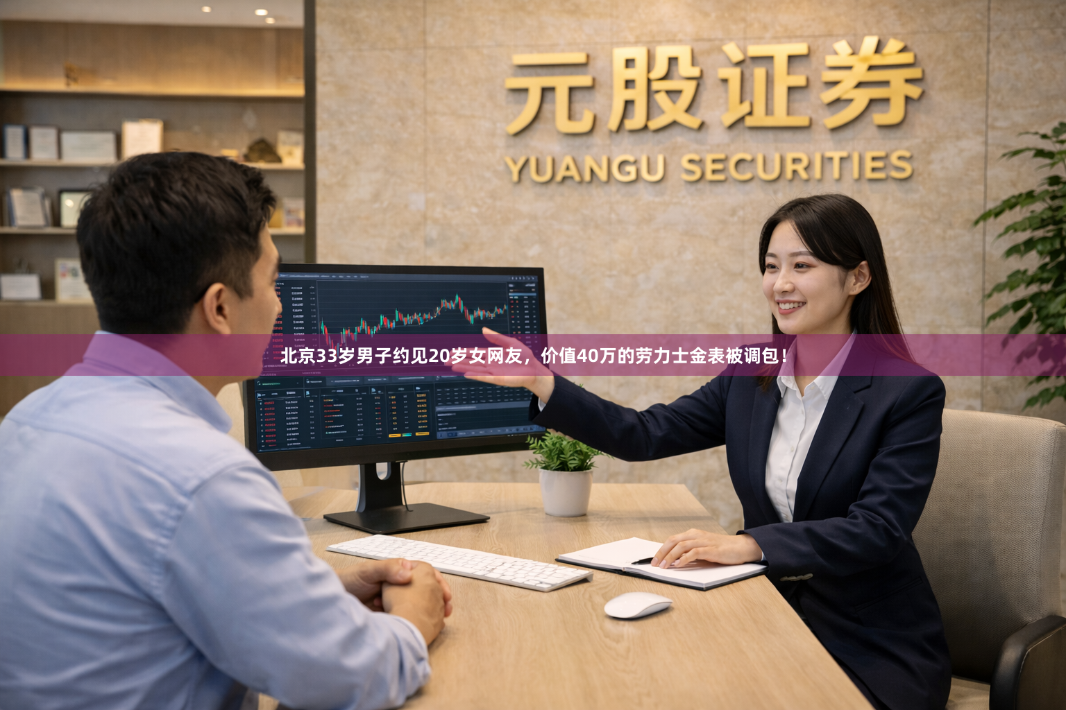 北京33岁男子约见20岁女网友，价值40万的劳力士金表被调包！